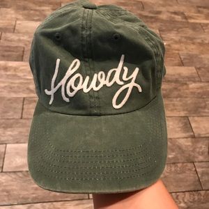 Green howdy ball cap